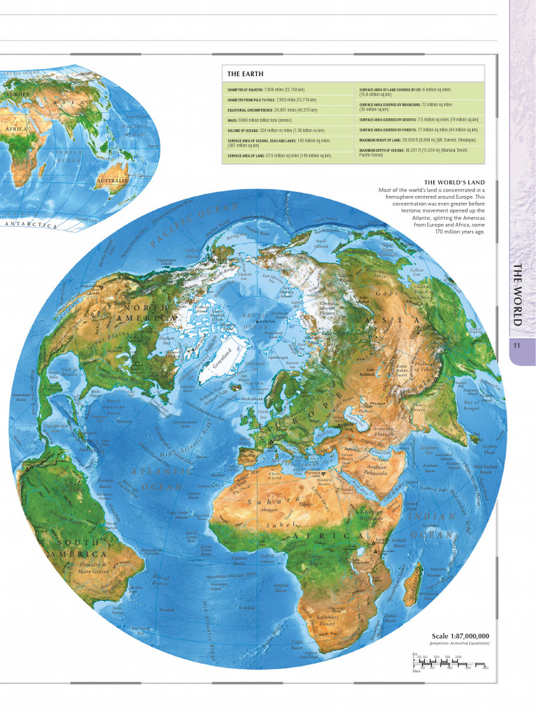 World Geography and Atlas Overview | PDF | Oceans | Equator
