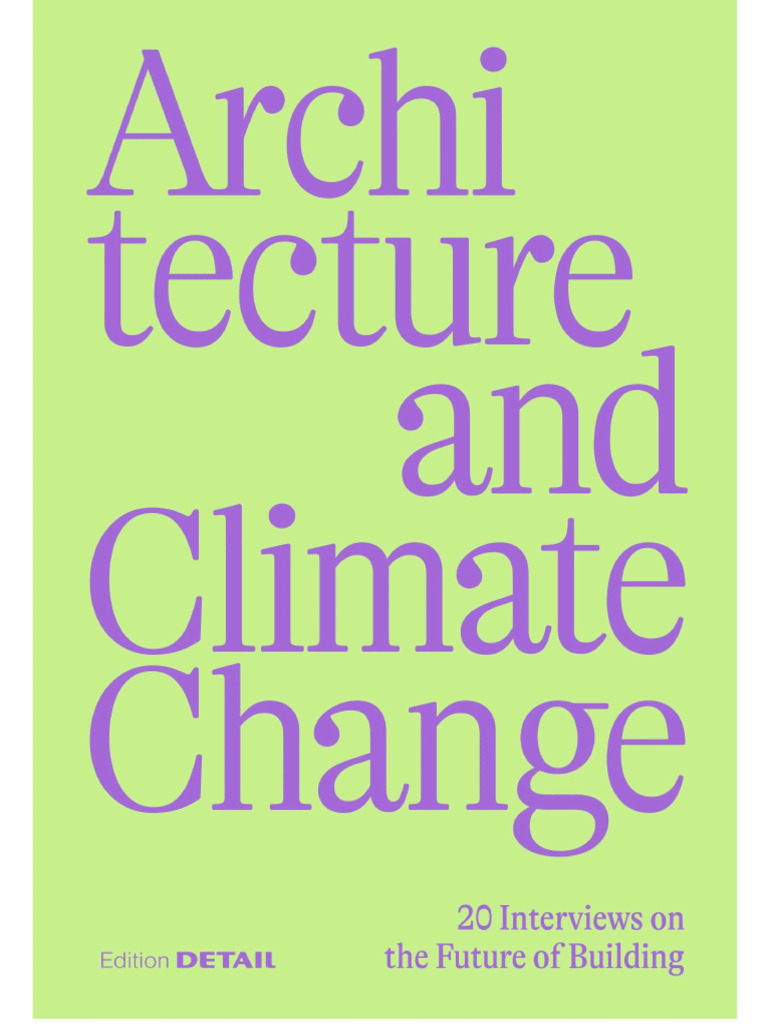 Architecture And Climate Change