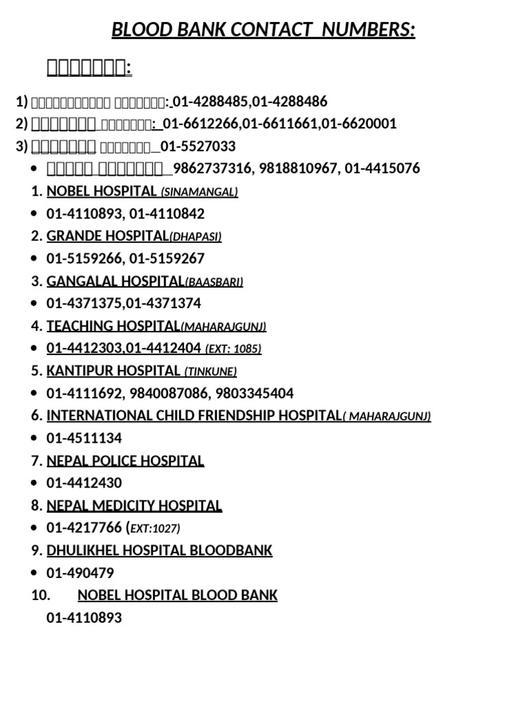 Contact Numbers For Bt
