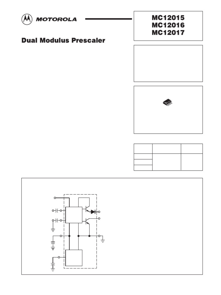 MECL Dual Modulus Prescalers Data | PDF | Electrical Circuits ...