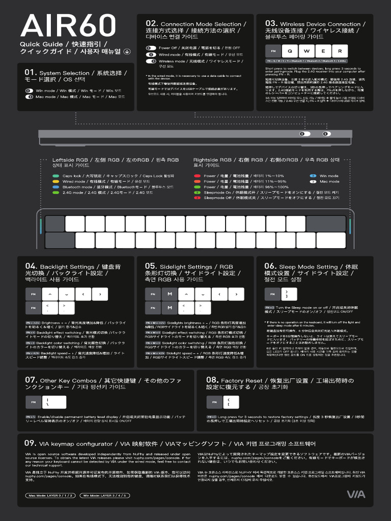 NuPhy Air60 V2 Quick Guide | PDF