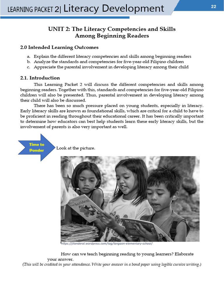 Literacy Skills for Beginning Readers | PDF | Phonics | Literacy