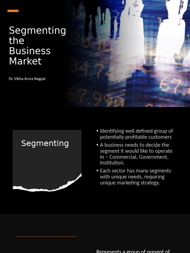 Business Market Segmentation Strategies | PDF | Market Segmentation ...
