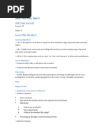 Grade 6 Climate and Weather Lesson Plan | PDF | Learning ...