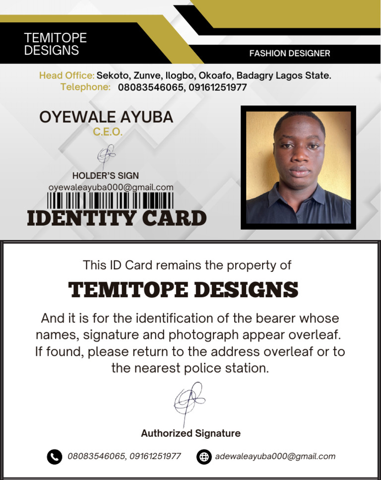 Temitope Designs | PDF