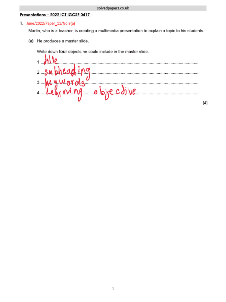 Aakilali Shaikh's IGCSE ICT Papers | PDF