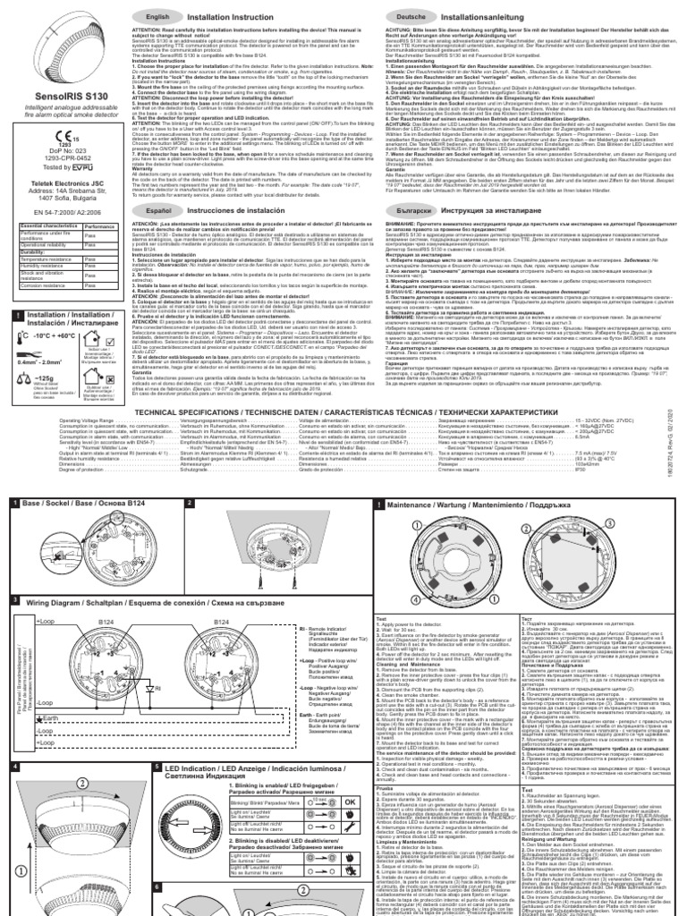 Smoke Detector-Installation Manual | PDF