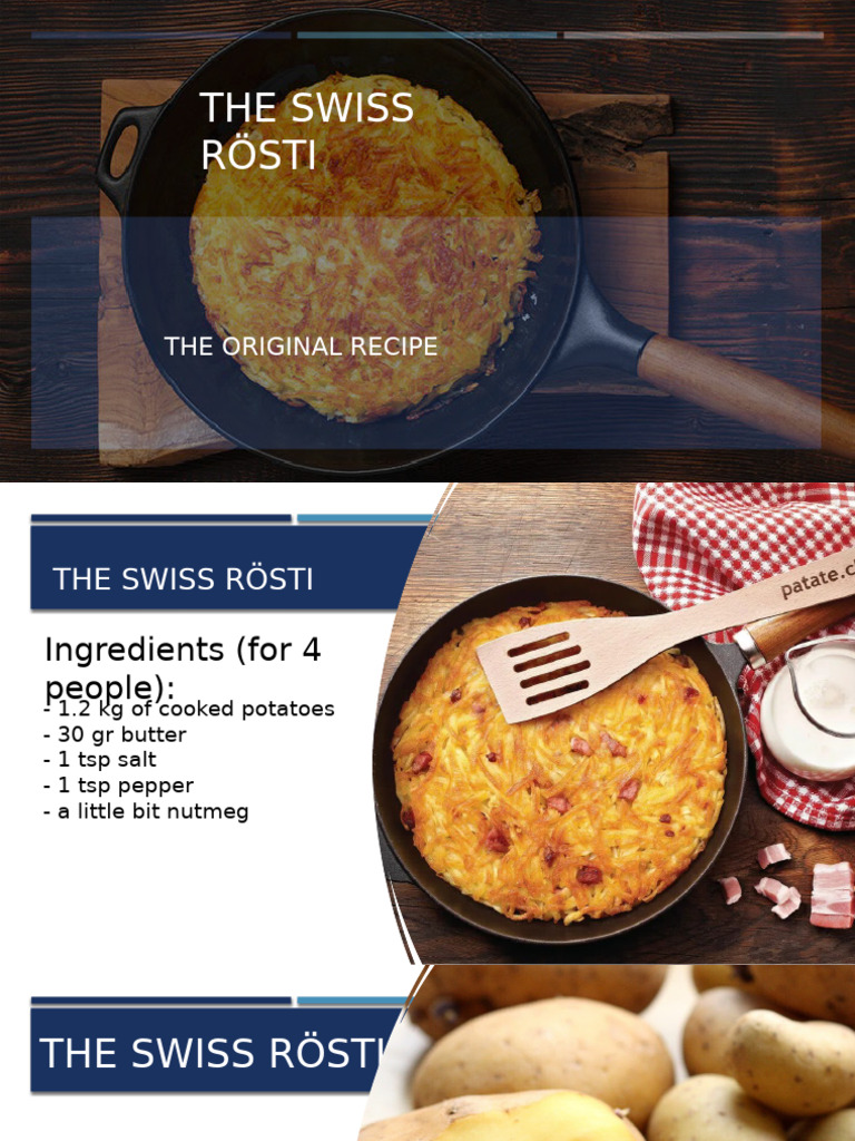 Swiss Rösti Recipe for Home Cooks | PDF