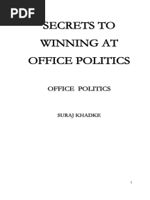 Secrets to Winning at Office Politics