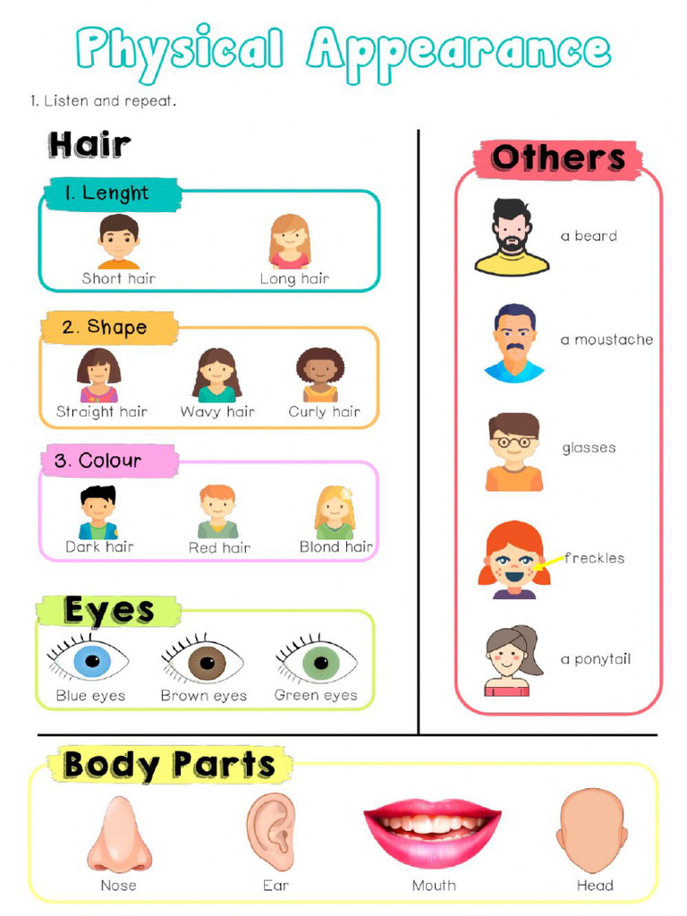 Starters_descriptions | PDF | Hair | Beard