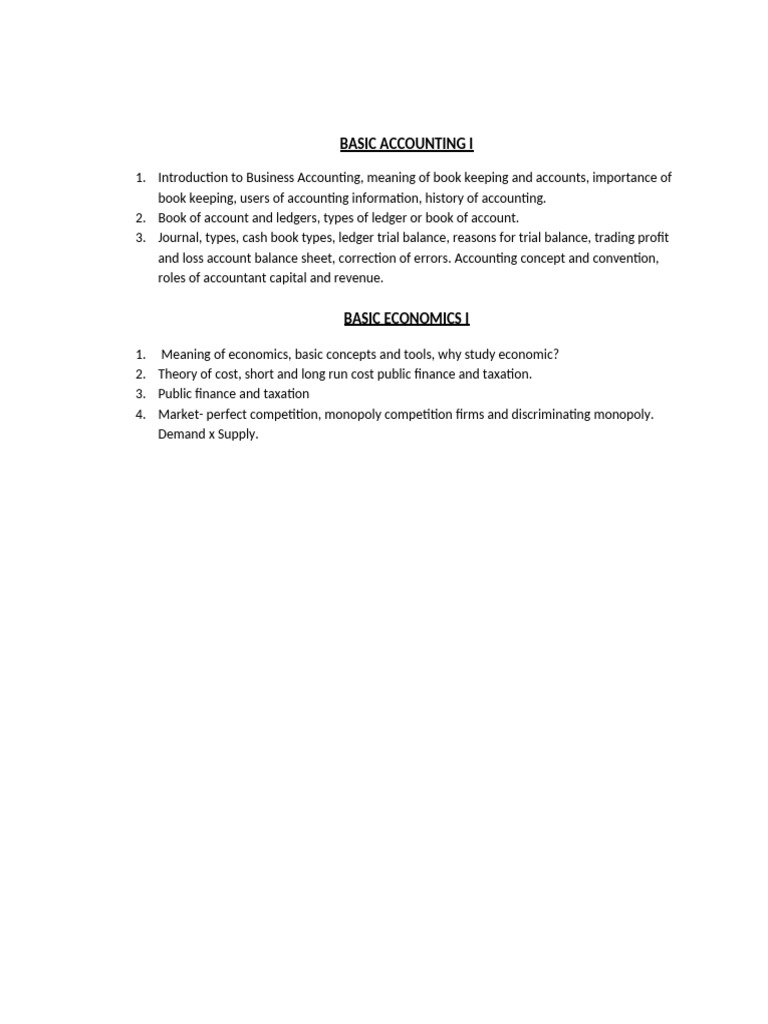 Introduction to Basic Accounting Concepts | PDF