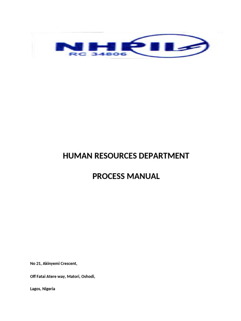 Human Resources Process Manual | PDF | Cost Of Living | Human Resources
