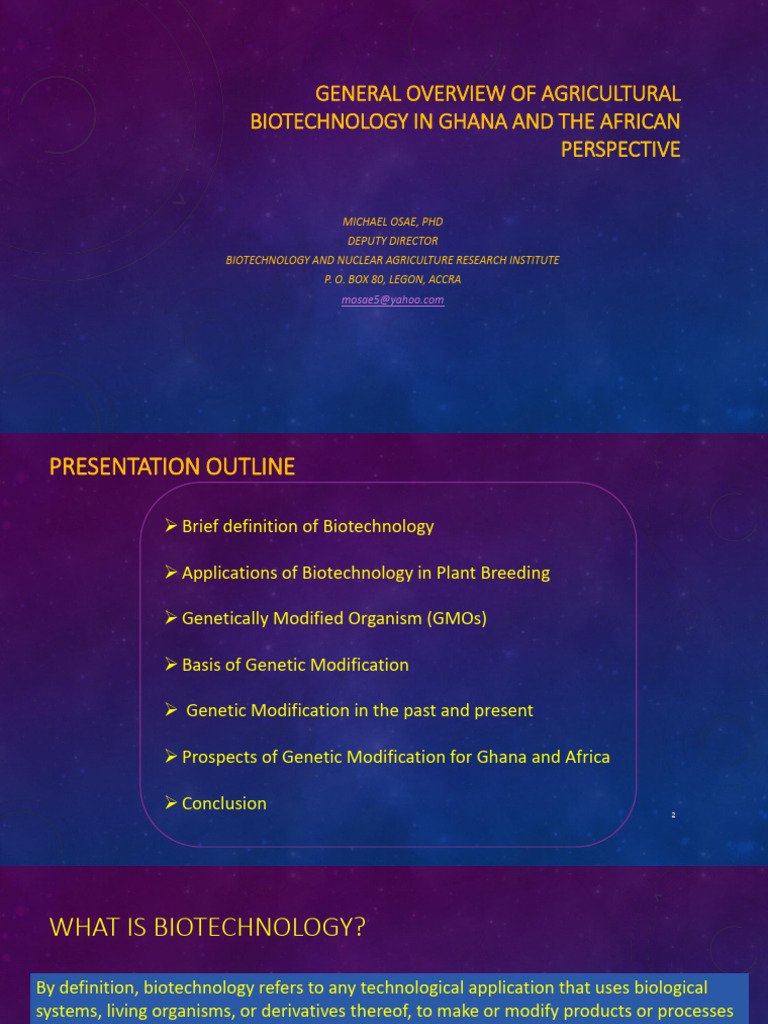 Presentation Fundamentals of Biotechnology | PDF | Genetic Engineering ...