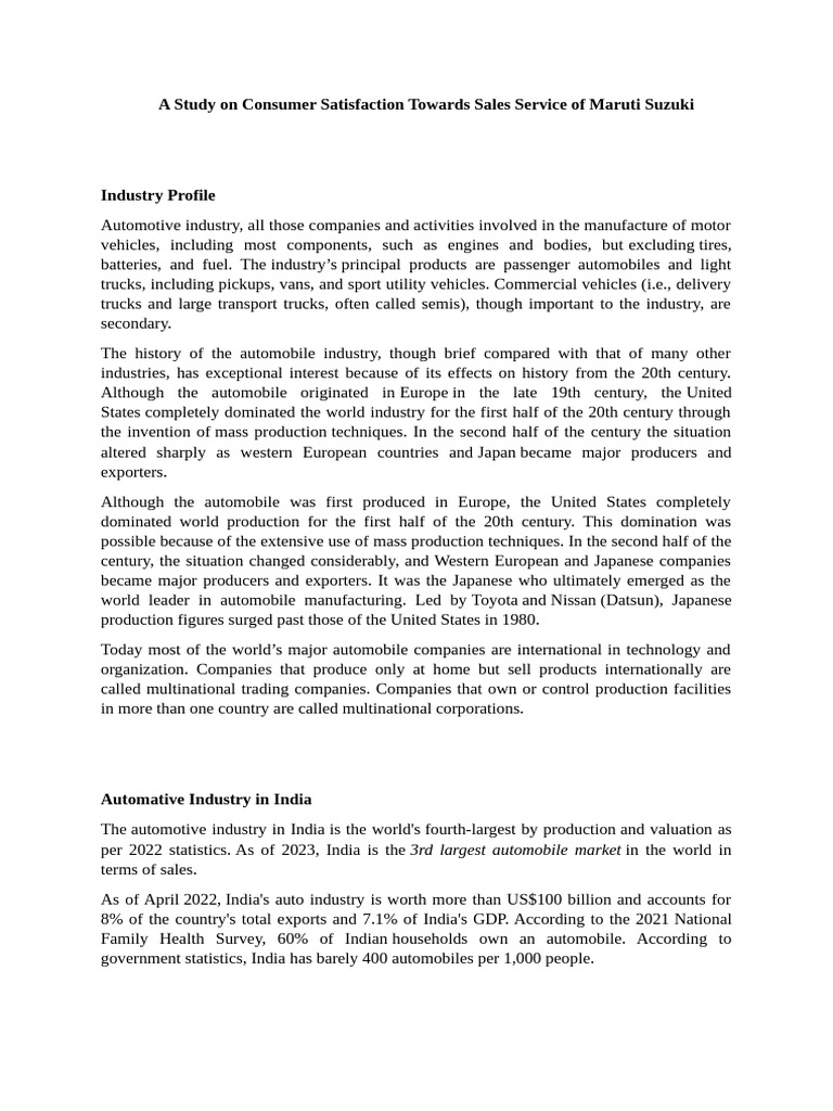 a-study-on-consumer-satisfaction-towards-sales-service-of-maruti-suzuki