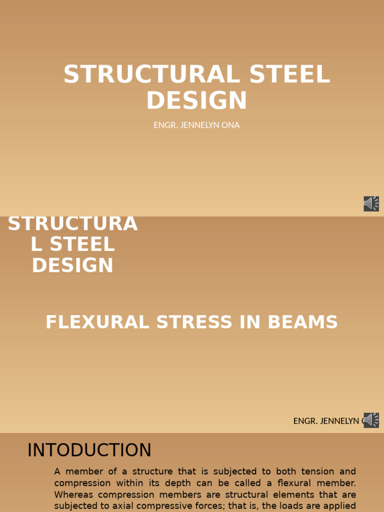 Flexural Stress in Structural Steel Beams | PDF | Bending | Beam ...