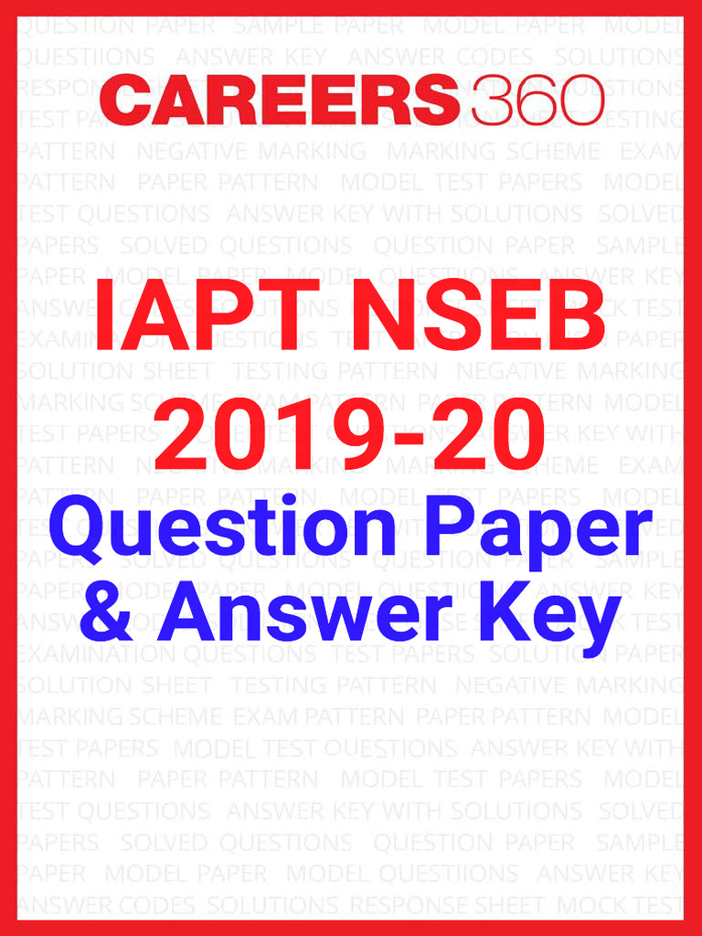 NSEB 2019-20 Question Paper Answers | PDF