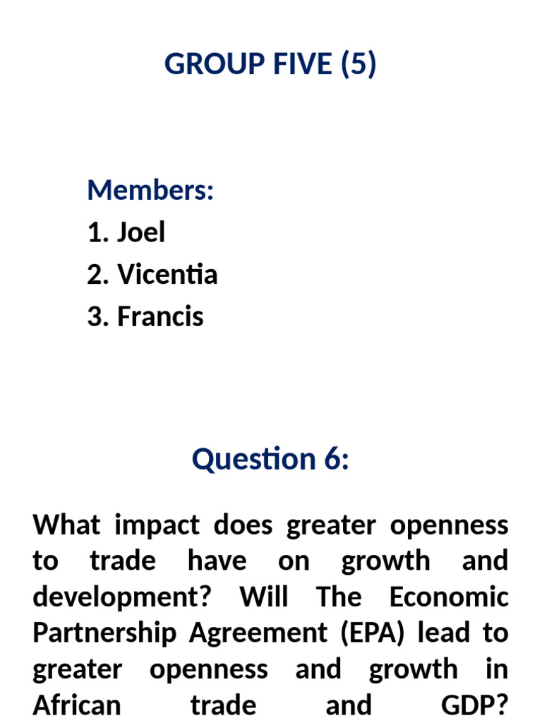 Impact of Trade Openness on Growth | PDF | Most Favoured Nation ...