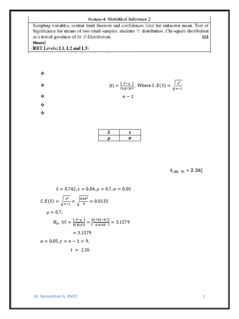 T-Test Significance Analysis Guide | PDF | Variance | Student's T Test