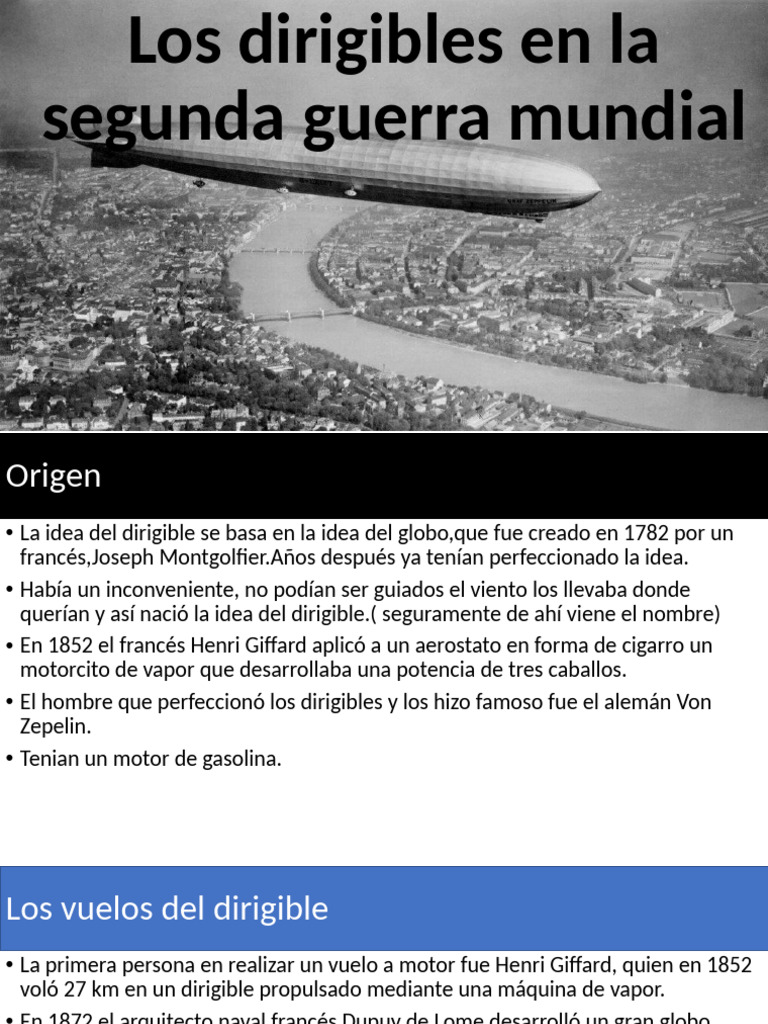 Dirigibles | PDF | Dirigible | Aviación