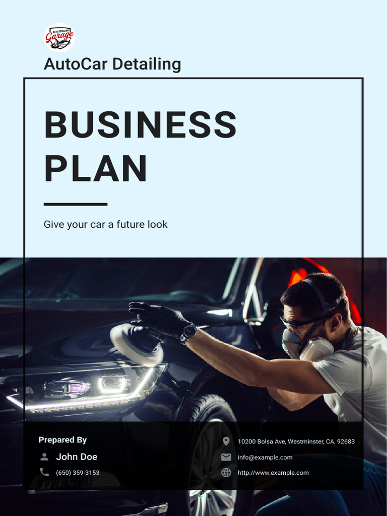 Car Detailing Business Plan Example 2 | PDF | Economies | Financial ...