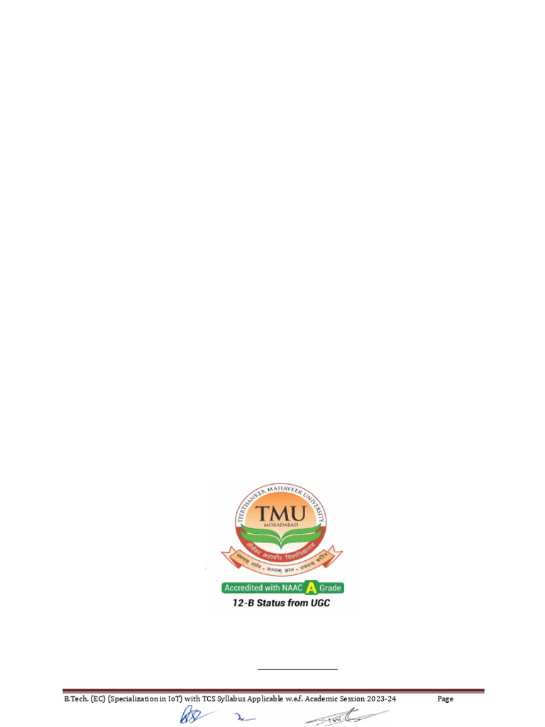 B.Tech. EC 2023-24 - F | PDF | Engineering | Learning