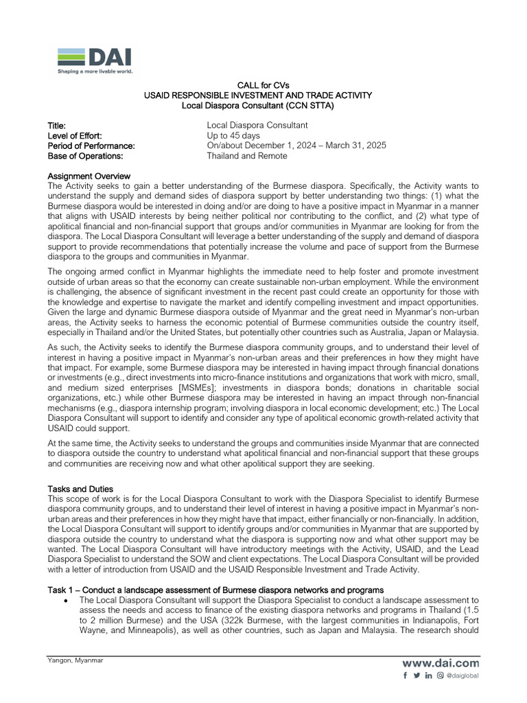 Local diaspora consultant call for cvs final 22 nov 2024 pdf