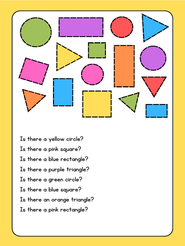 Color Shapes Identification Guide | PDF