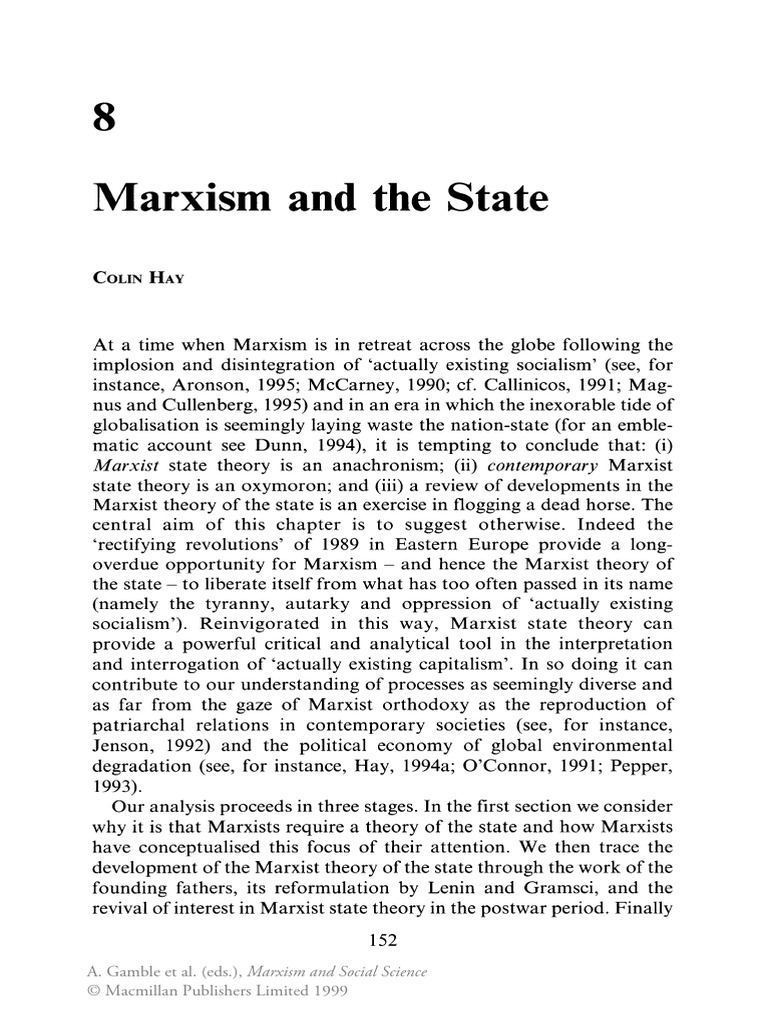 Hay Marxism and The State | PDF | Marxism | Karl Marx