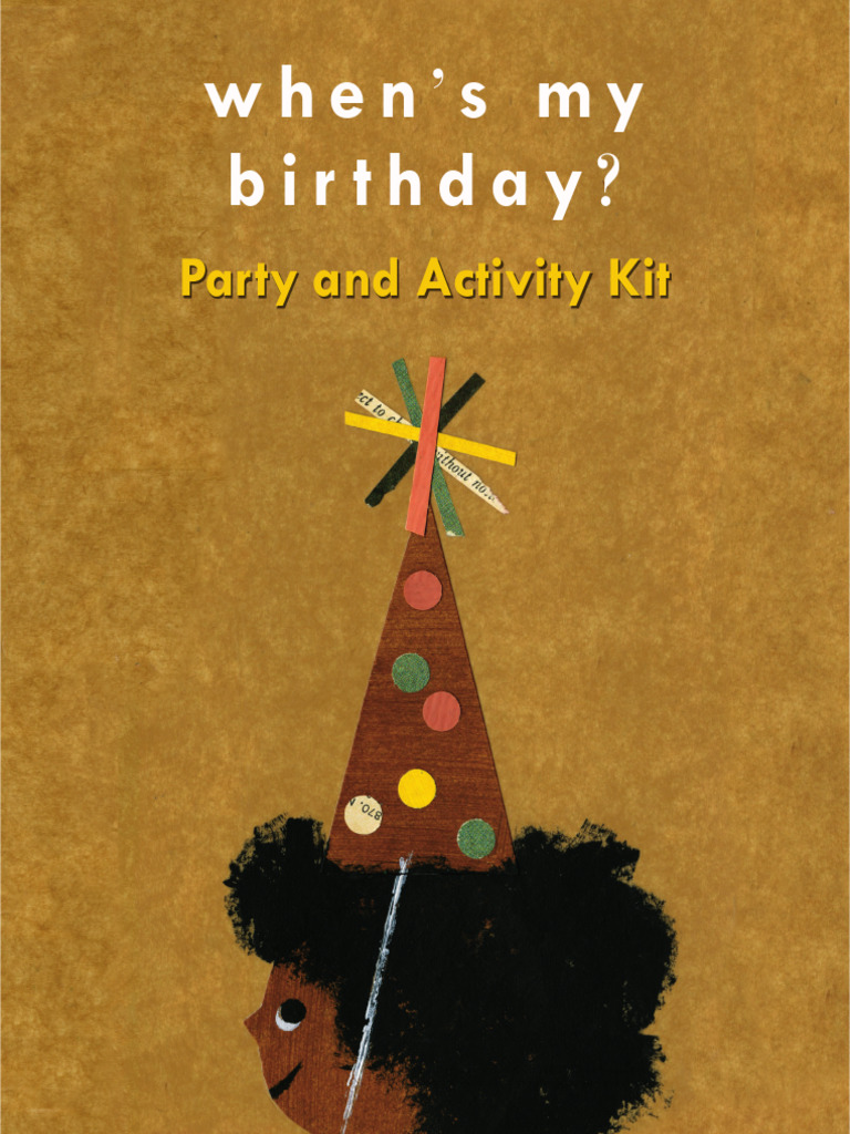 Whens My Birthday Storytime Kit PDF Observances Birthdays
