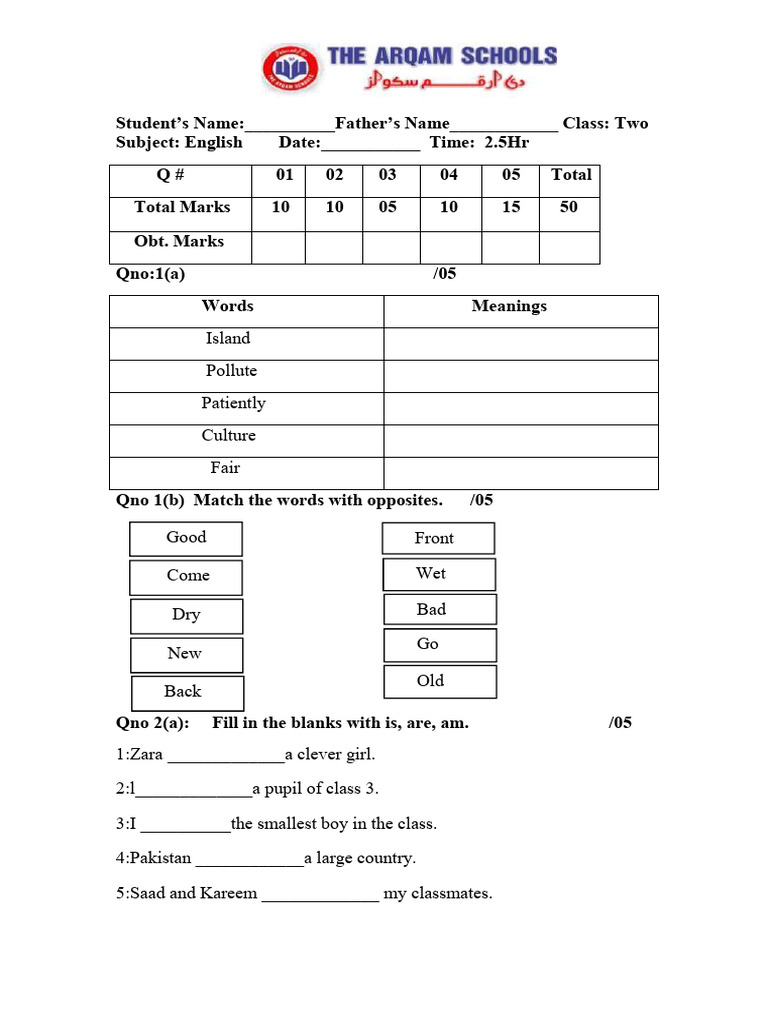 Class 2 Eng FTP | PDF