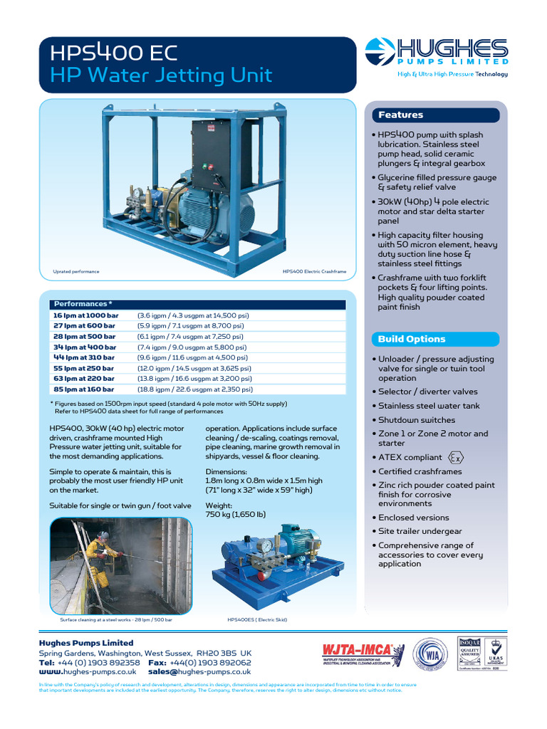 HPS400 EC | PDF | Pump | Manufactured Goods