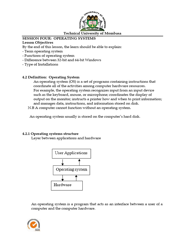 Understanding Operating Systems and Installations | PDF | Operating ...