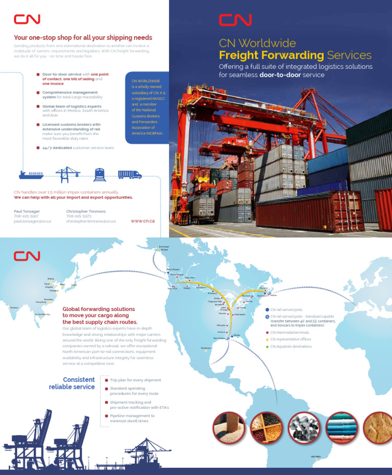2016 - 226 Freight Forwarding Brochure en | PDF | Cargo | Logistics