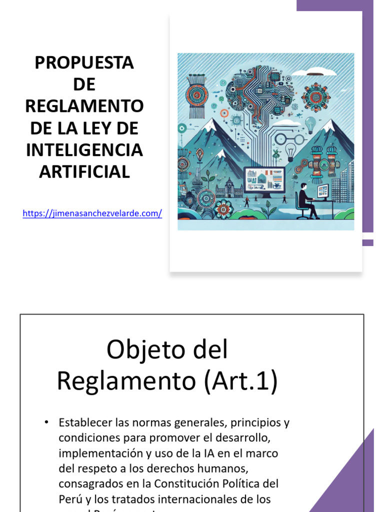 Reglamento de la Ley de IA en Perú | PDF | Inteligencia artificial ...