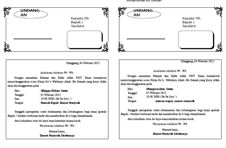 Tahlil 1 Folio Dibagi 2