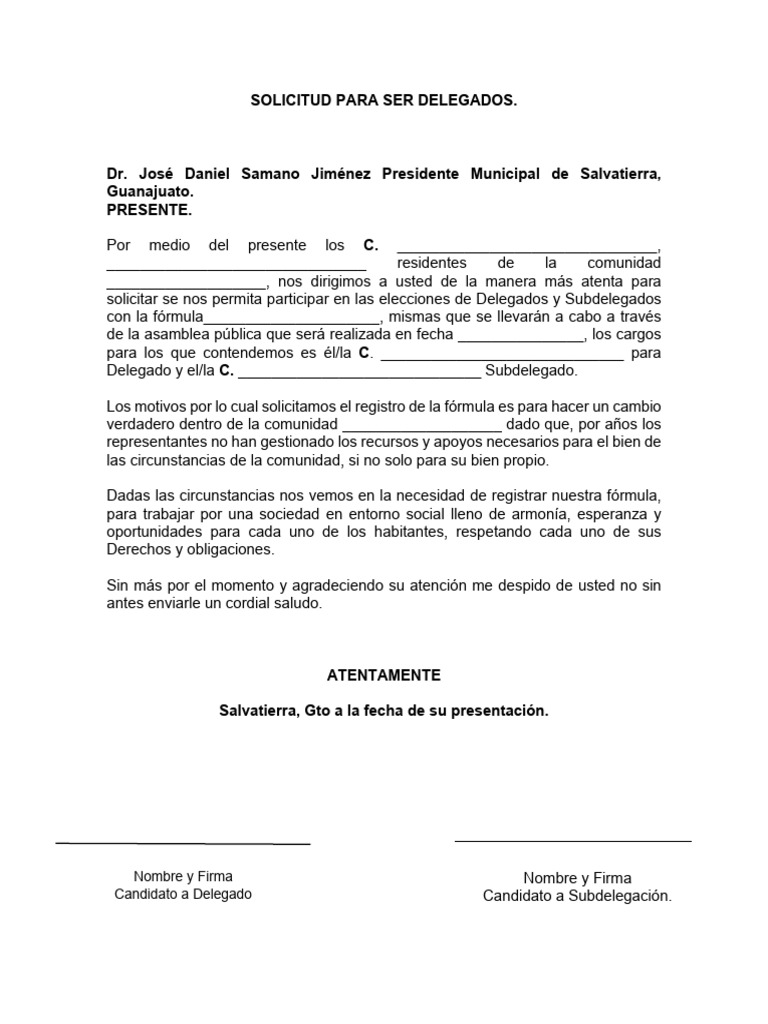 Requisitos para Delegados y Subdelegados | PDF
