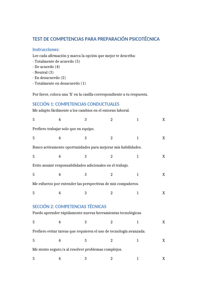 Test 20 Res | PDF | Cognición