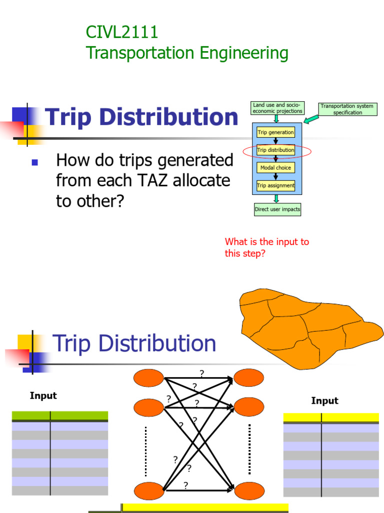 Gravity Model in Trip Distribution | PDF