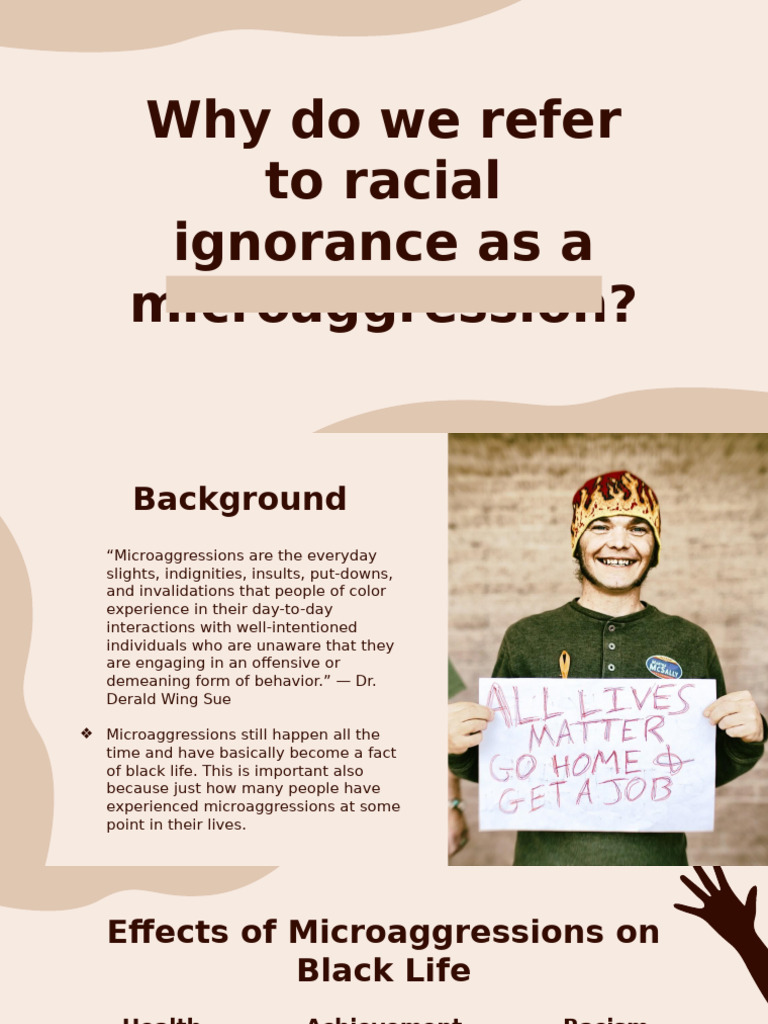 Microaggression | PDF | Discrimination & Race Relations | Racism
