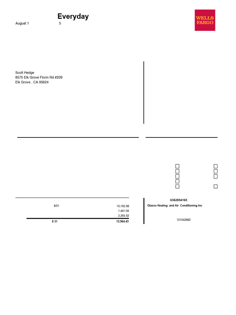 S August | PDF | Overdraft | Fee