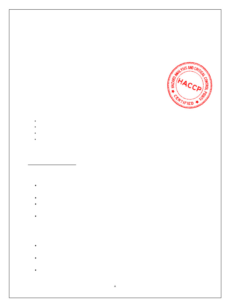 Fhc Food Safety Management System Pdf Food Safety Calibration