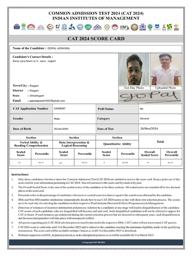 Cat 2024 | PDF