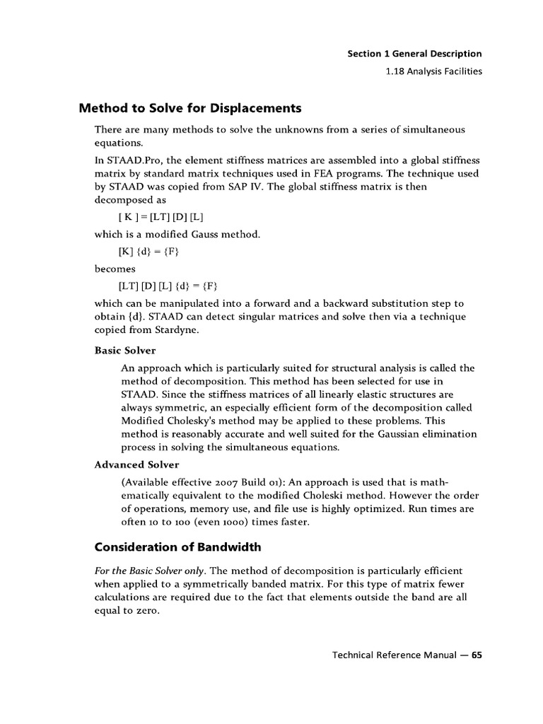 Module-6 STAAD-Pro Manual 22study Pages | PDF