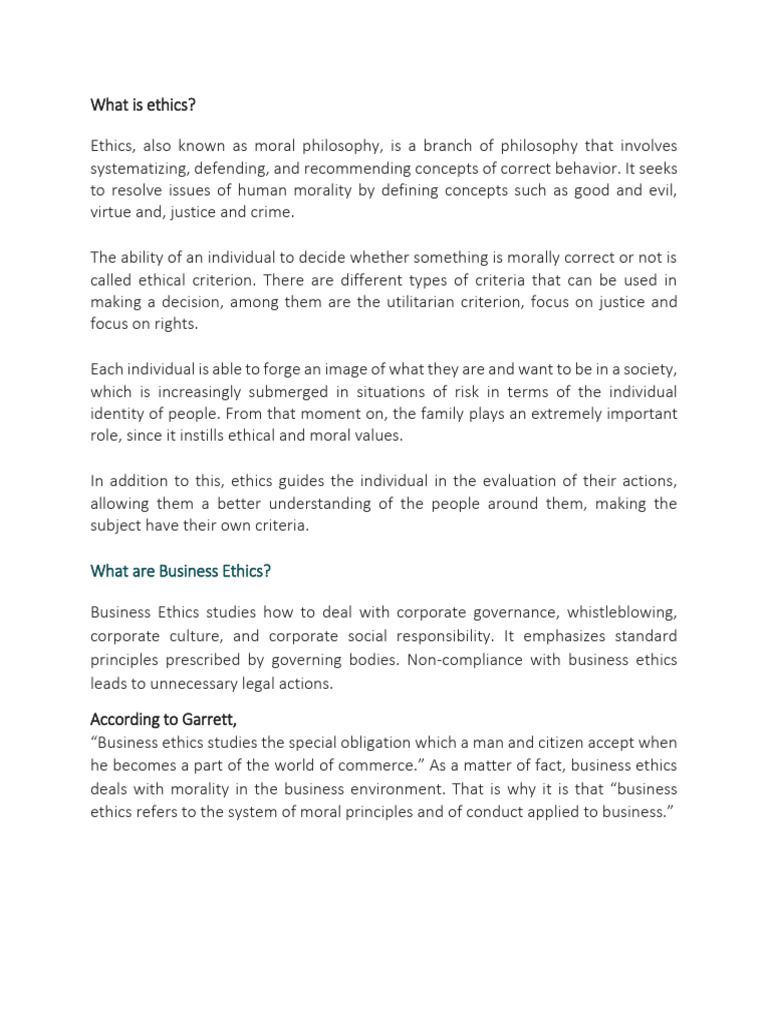 Understanding Ethics and Business Ethics | PDF | Business Ethics | Morality