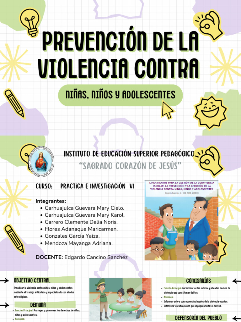 Prevención de Violencia en Niños y Adolescentes | PDF | Violencia ...