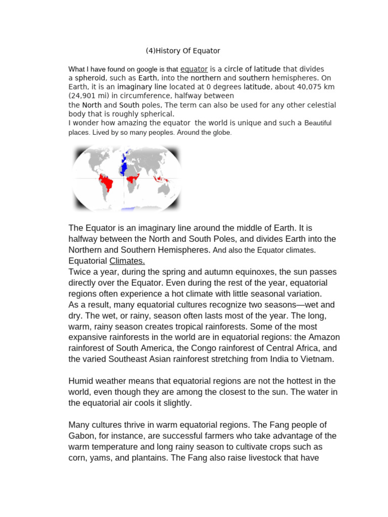 Document (116) Equator Renewww1 | PDF | Equator | Tropics