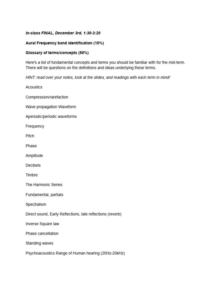 Final Guide | PDF | Microphone | Sound
