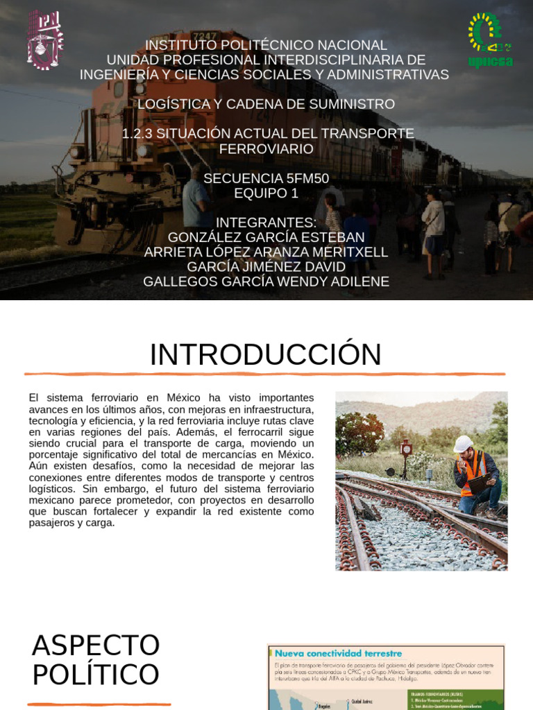 1 2 3 Situacion Actual Del Transporte Ferroviario En Mexico Pdf