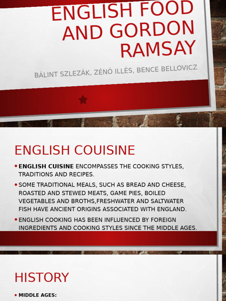 English Cuisine and Gordon Ramsay Insights | PDF | European Cuisine | Foods