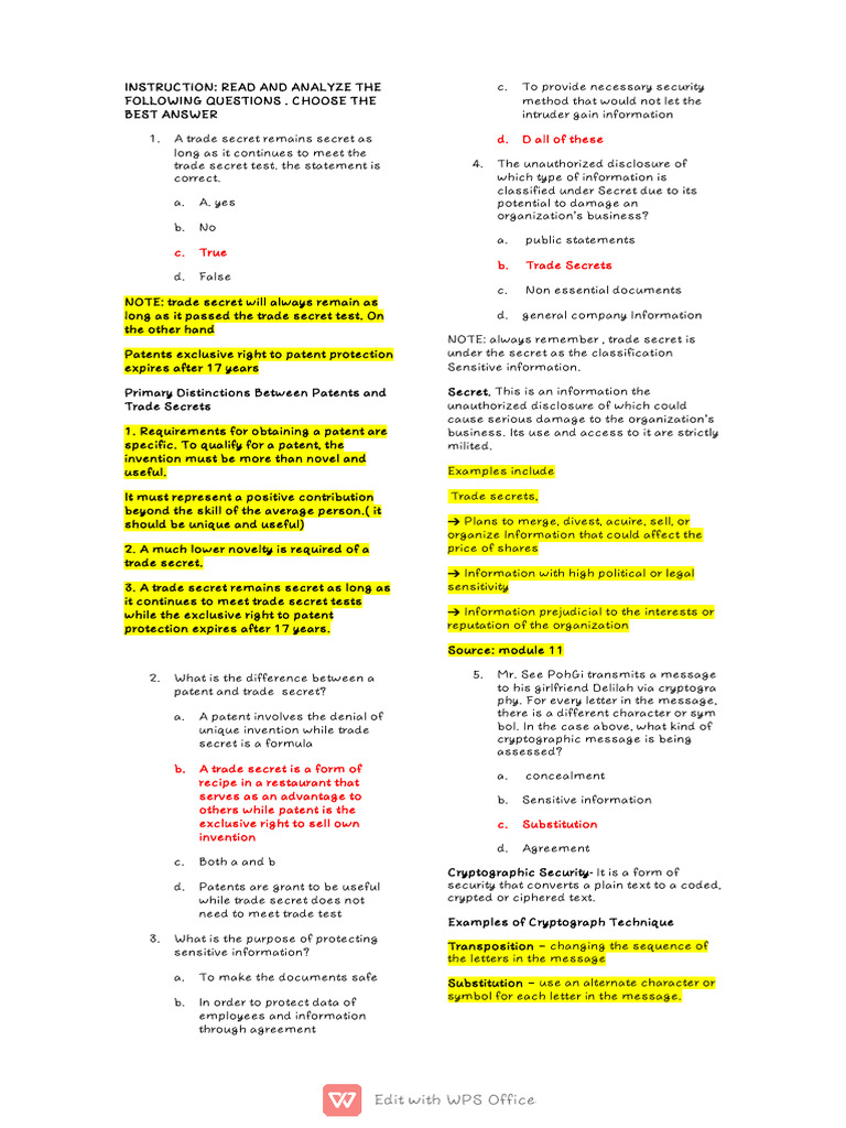Pre Compre 178 2 With Answers | PDF | Risk | Security Guard